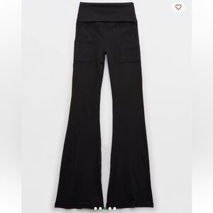 Aerie Black Flare Pants